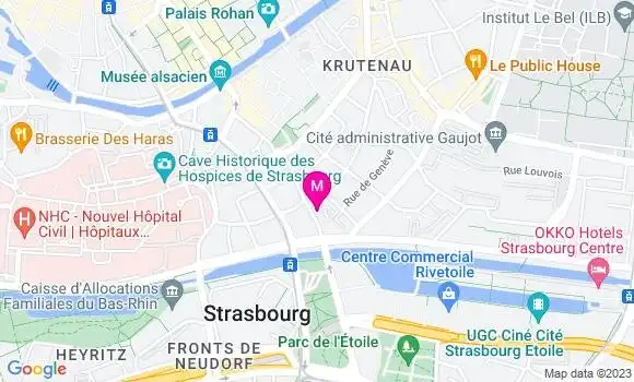 Localisation Restaurant  Le Bagerhoff