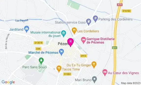Localisation Brasserie Côté Sud