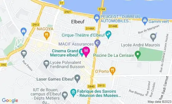 Localisation Restaurant Bar Le Café du Théâtre
