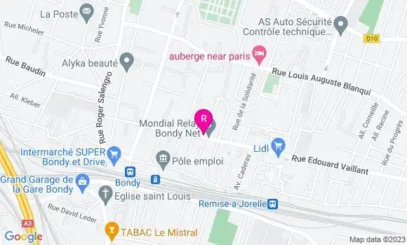 Localisation Restaurant  Dame de France
