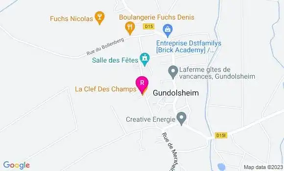 Localisation Restaurant  La Clef des Champs