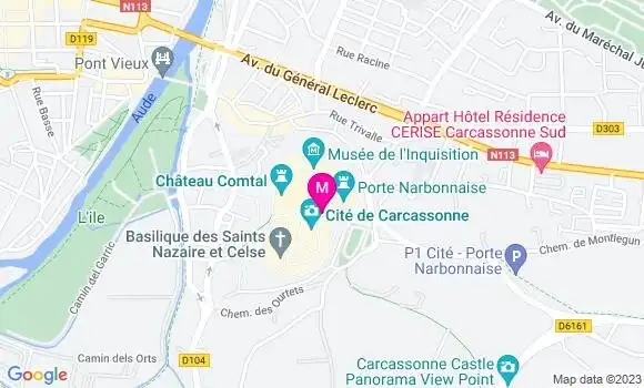 Localisation Restaurant  Le Flagrant des Lices