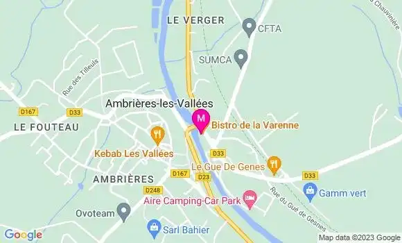 Localisation Bistrot Le Relais de la Varenne