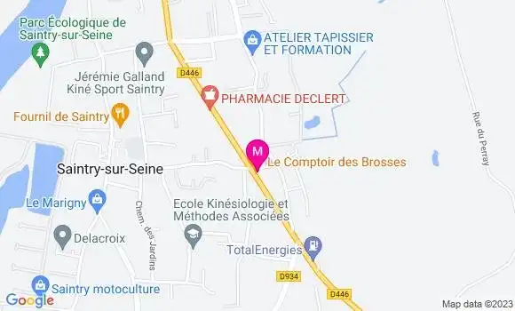Localisation Restaurant  Le Comptoir des Brosses