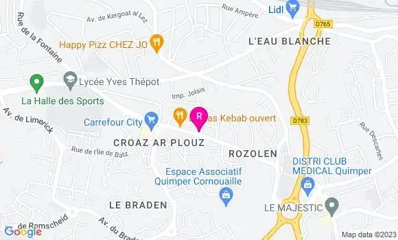 Localisation Crêperie Au Sémaphore