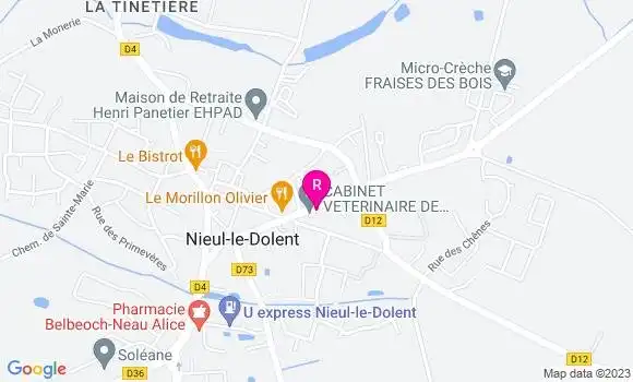 Localisation Restaurant  Le Champ de Foire