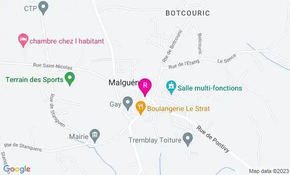 Localisation Crêperie La Longère