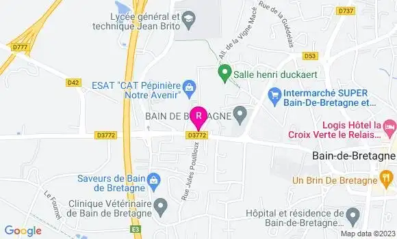 Localisation Auberge le Gentily