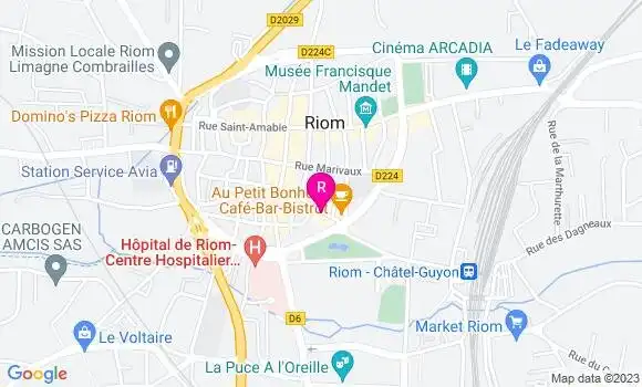 Localisation Restaurant  L
