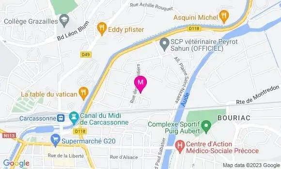 Localisation Restaurant  Le Jardin en Ville