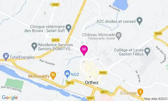 Localisation Pizzeria San Pietro