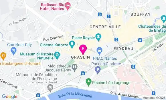 Localisation Restaurant Bar La Comédie des Vins
