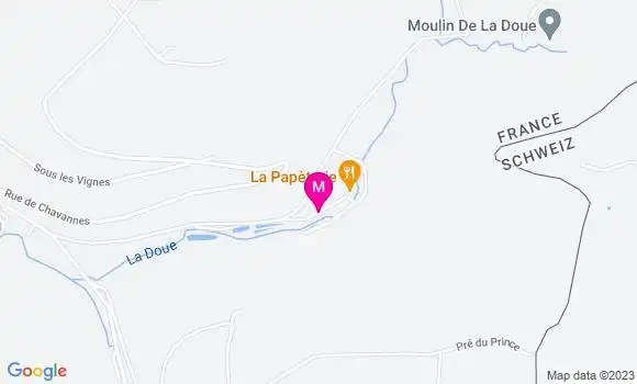 Localisation Restaurant  La Papèterie