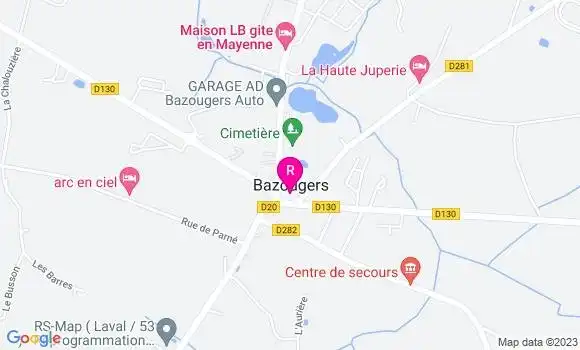 Localisation Restaurant Bar Le Menhir