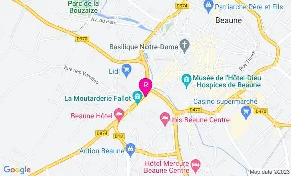 Localisation Restaurant  Café de France