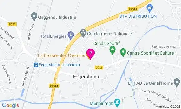 Localisation Restaurant  La Croisée des Chemins