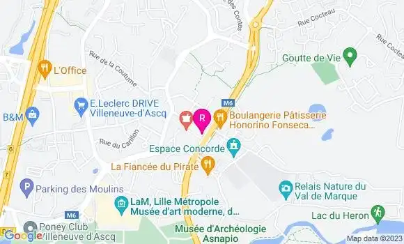 Localisation Restaurant  Le Damier des Cousins