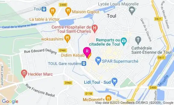 Localisation Restaurant Bar Le Soleil d