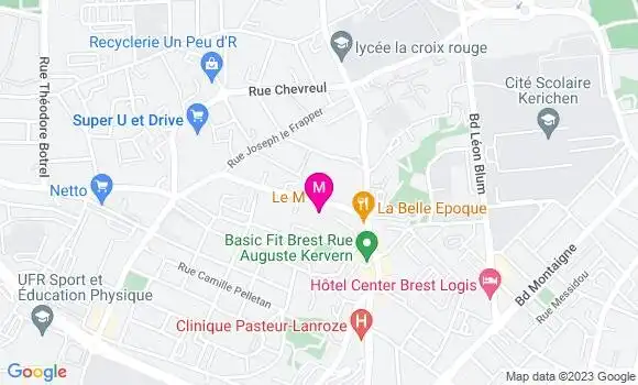 Localisation Restaurant  Le M