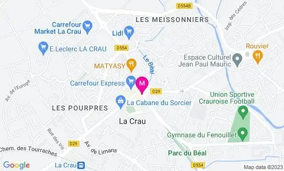 Localisation Restaurant  L