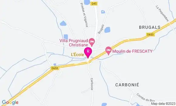 Localisation Restaurant  L