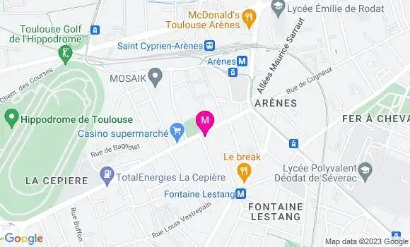 Localisation Restaurant Bar Le Moderne