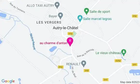 Localisation Restaurant  Au Charme d