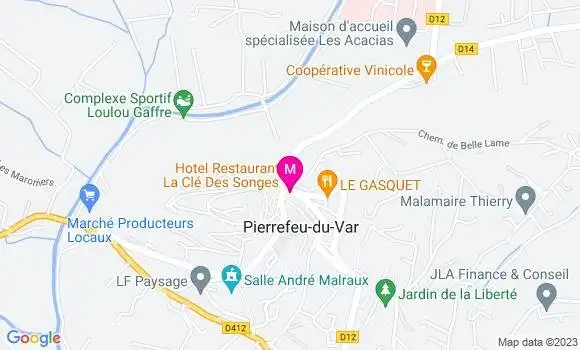 Localisation Restaurant  La Marjolaine
