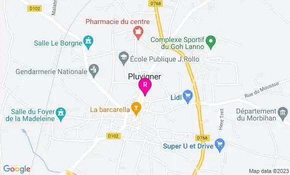 Localisation Restaurant  La Croix Blanche
