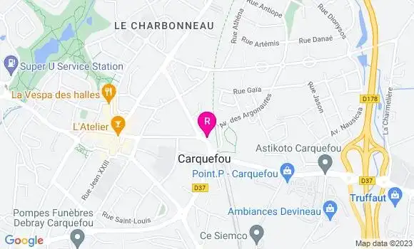 Localisation Restaurant  La Croix Verte