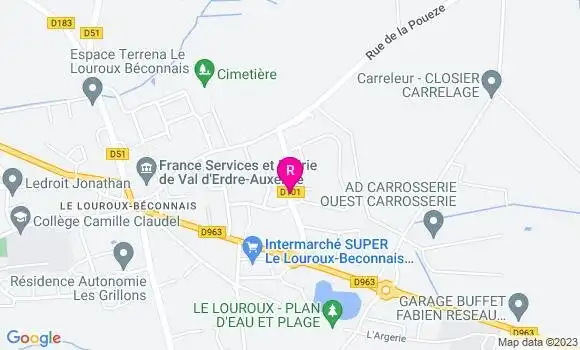 Localisation Restaurant  Le Petit Anjou