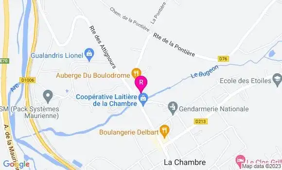 Localisation Auberge du Boulodrome