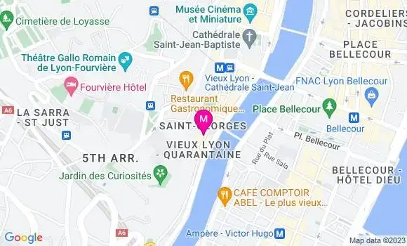 Localisation Restaurant  La Voile 2 St Georges