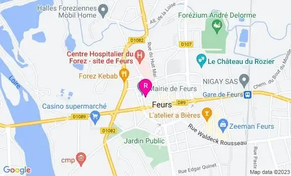 Localisation Café Restaurant de la Mairie
