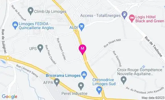 Localisation Le Bistrot du Clos