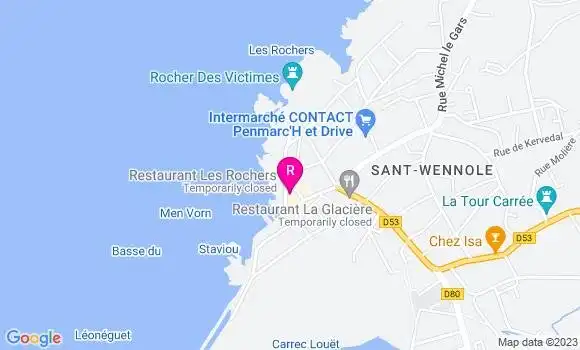 Localisation Restaurant  Les Rochers