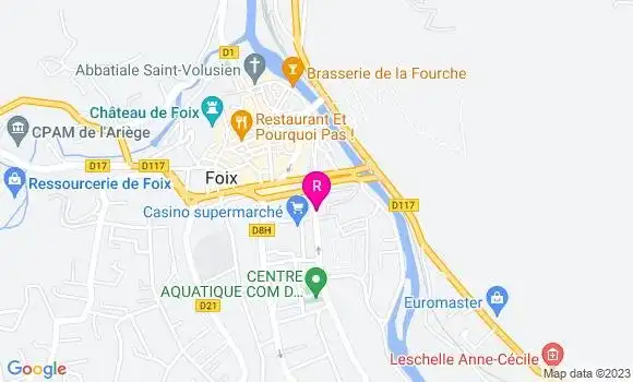 Localisation Pizzeria Le Shams