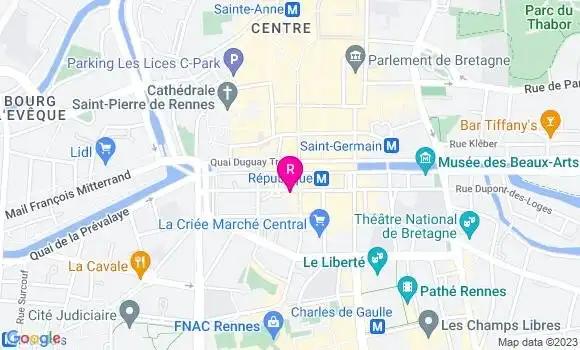 Localisation Restaurant  La Chope