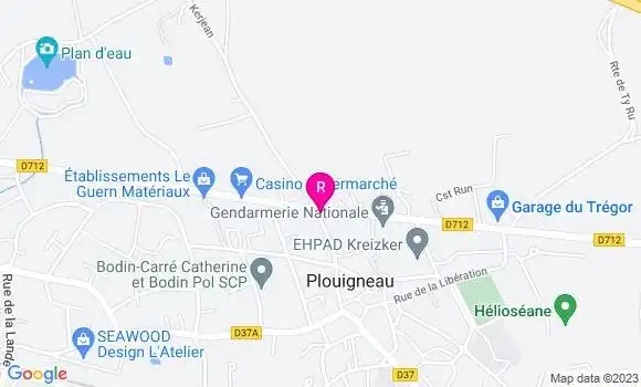 Localisation Restaurant  Pen Ar C