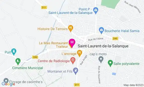 Localisation Restaurant  Le Mas Traiteur