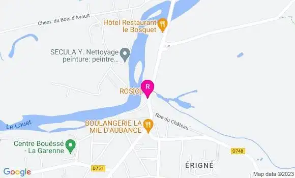 Localisation Restaurant  Côté Louet