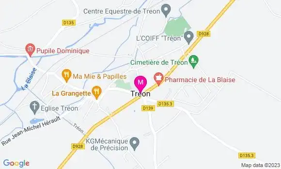 Localisation Restaurant  La Grangette