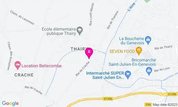 Localisation Restaurant de la Place