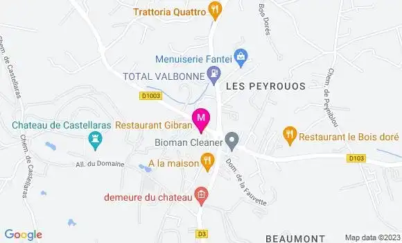 Localisation Restaurant  Bleu Lavande