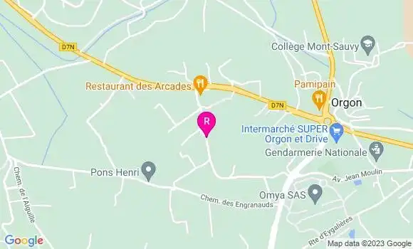 Localisation Restaurant  Les Arcades