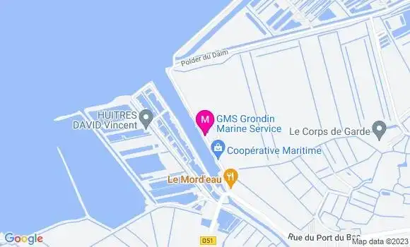 Localisation Restaurant  Café du Port du Bec