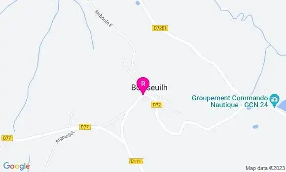 Localisation Auberge de Nailhac