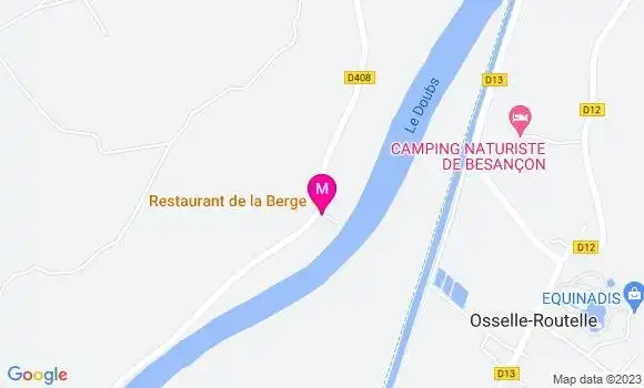 Localisation Restaurant de la Berge