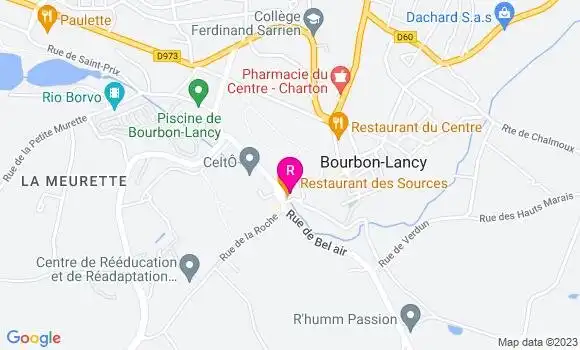 Localisation Restaurant des Sources