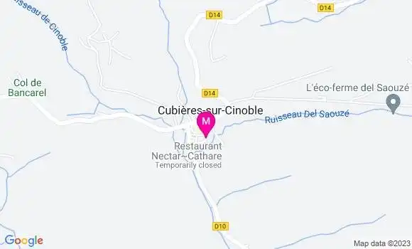 Localisation Restaurant  Nectar Cathare